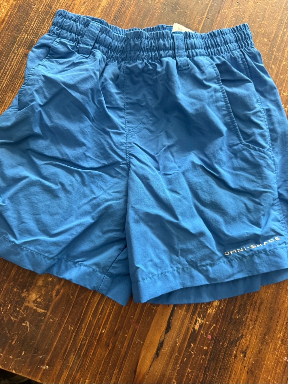 Columbia Blue Kids Omni-Shade Shorts